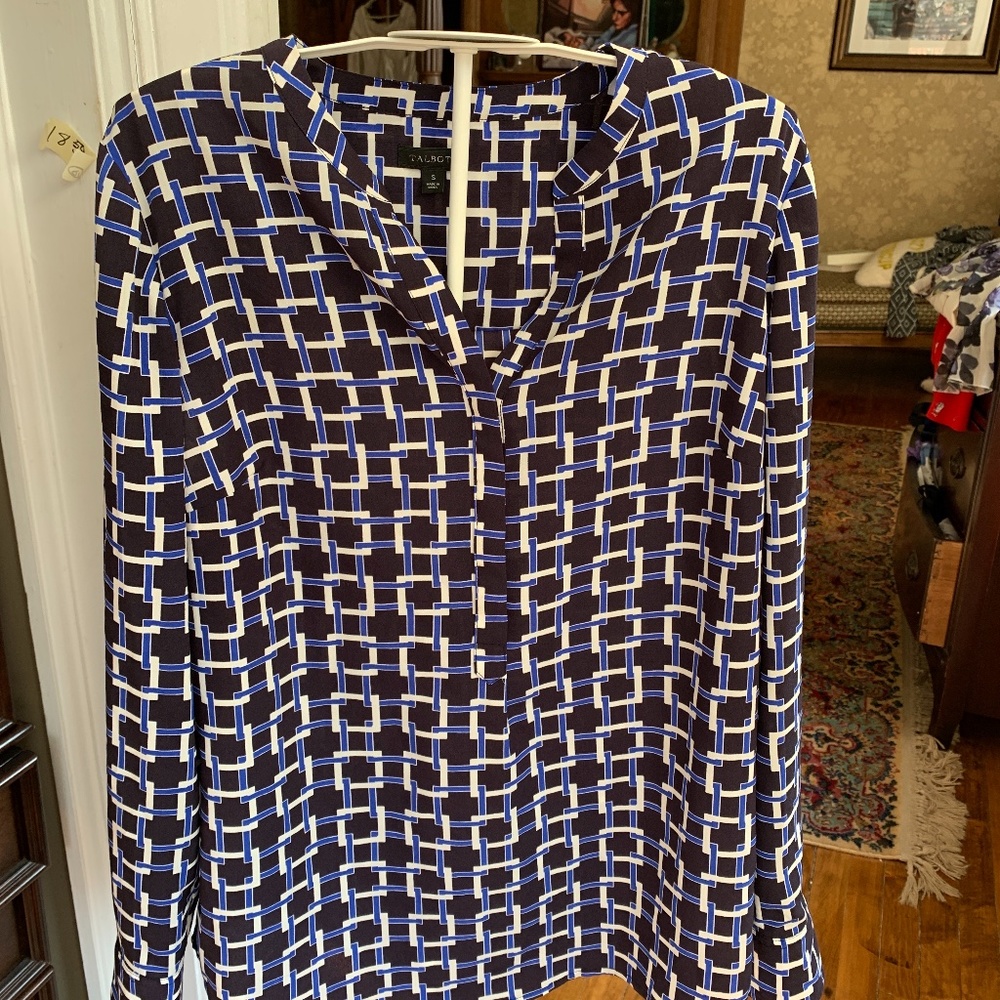 Talbots blouse. A classic pattern‎ and a classic . Never worn